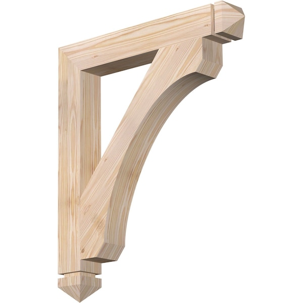 Ekena Millwork Legacy Arts & Crafts Smooth Bracket, Douglas Fir, 3 1/2"W x 26"D x 30"H BKT04X26X30LEC03SDF - main